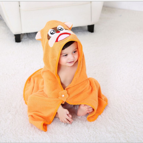 Child soft organic cotton towel poncho