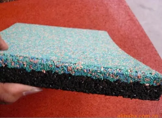 Green Rubber Granules Flooring , Playground Flooring With Size 2mm - 4mm