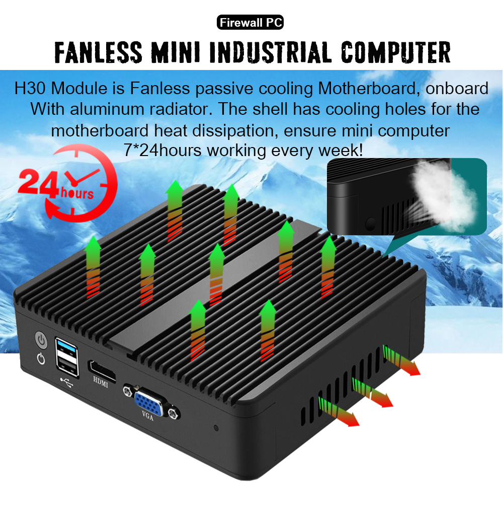 4 Lan Mini Pc Firewall