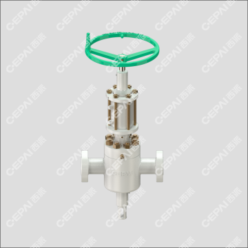 Hand operated flat valve