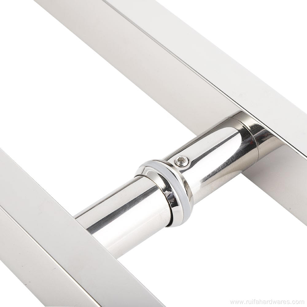 Stainless Steel H-Shaped Glass Door Handle