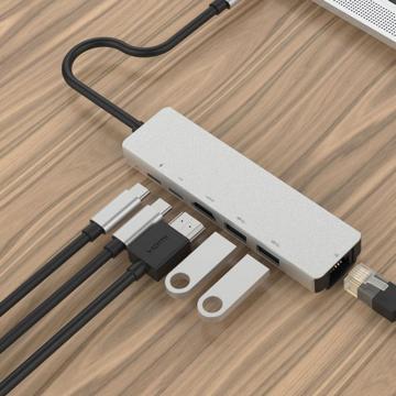 6 IN 1 USB-C to 4K HD Ethernet