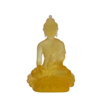 3D Resin Liuli Glass Buddha Statues for Home & Outdoor Decoration
