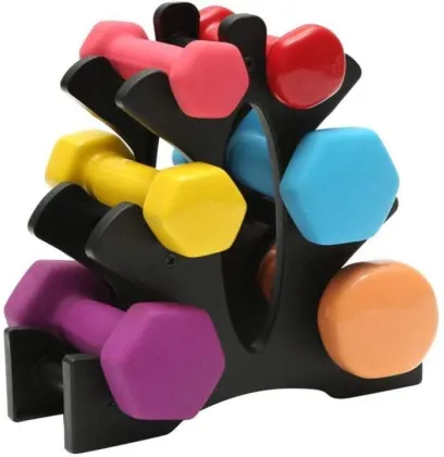 2021 hot selling Cast iron Neoprene coated dumbbell used for indoor or outdoor gym