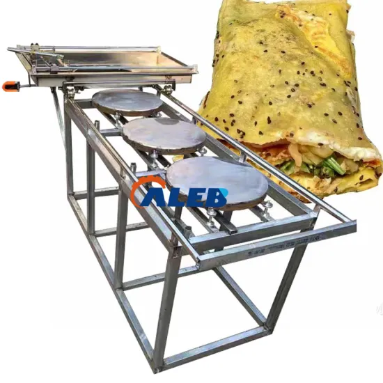 Stainless Steel Pancake Equipment: Multi-Use for Egg Pancakes, Grain Pancakes, and Spring Rolls