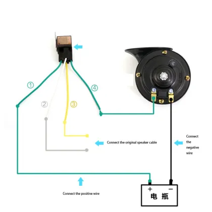 12V 80A Wiring Harnesses: For Motorcycle Horns, Relays, Electric Scooter Horns, Headlights & Brightening Systems