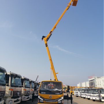 Folding arm 16 meter aerial work vehicle