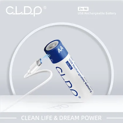CLDP Zn-Ni 1.6V 2000mWh USB AA Rechargeable Batteries