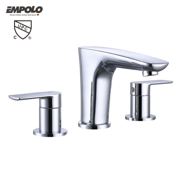 3 Hole Brass Bathroom Basin Mixer Faucet for Basin Tap