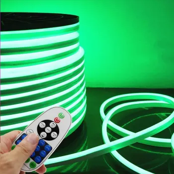 Decoration Green Flexible LED Neon Strip Lights