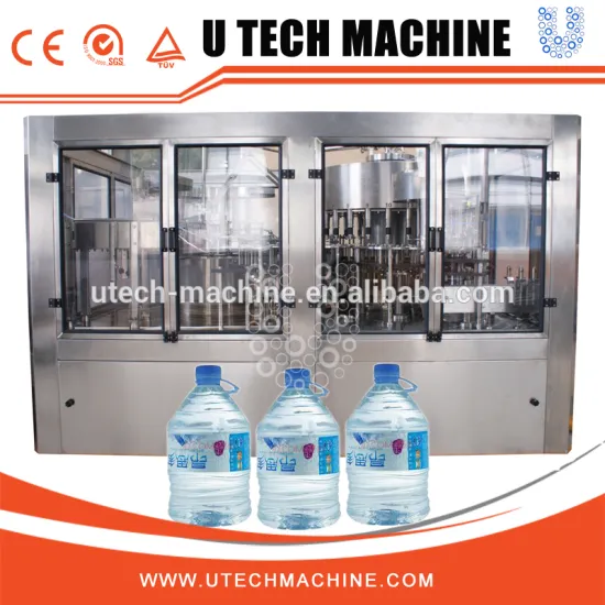 12-12-5 Linear type 5 liters bottling machine / water filling plant