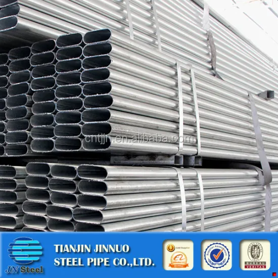 115x42mm Pre-Galvanized Steel Rail Fence Post: Flat Oval Steel Pipe/Tube and Oval Shaped Steel Products
