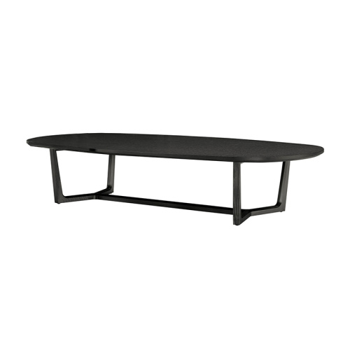 China Fabulous Black Rectangular Ash Wood Coffee Tables Factory