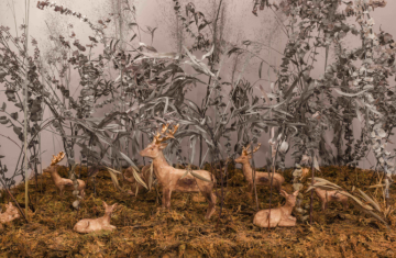 Autumn Polyresin Reindeer Figurines Decorations