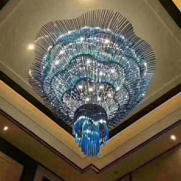 Custom Large Project Crystal Chandelier LED Lighting Fixture