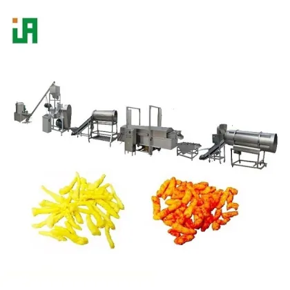 Automatic Deep Fried Corn Curls Nik Naks Making Machinery