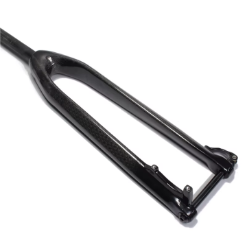 Semua Garpu Sepeda Gunung Rem Cakram Hardtail Serat Karbon Karbon Penuh Melalui Poros Matte/Selesai Mengkilap Kompatibel 26/27,5/29 Inci