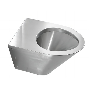 Wand montierte Edelstahl -Toilette