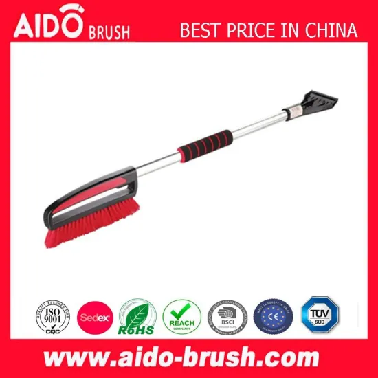 3 in 1 Extenable Snow Brush Ice Scraper Aluminum Handle Bristle