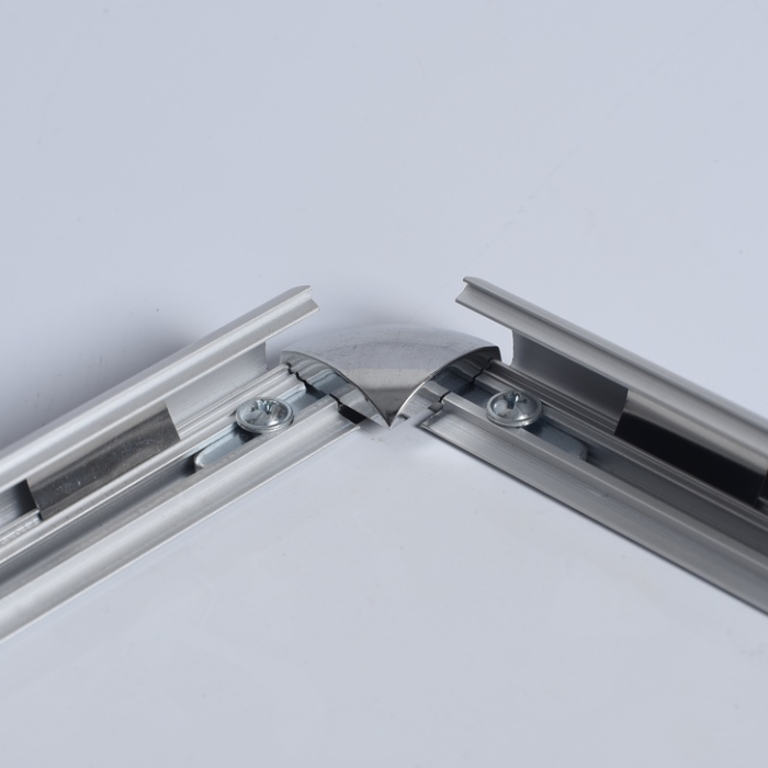 Open Aluminium Clip Snap Frame with Round Corner