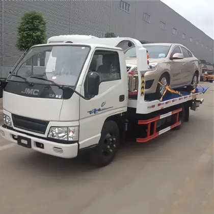 2023 New JMC 4*2 3T Light Weight Flatbed Tow Truck for Roadside Rescue