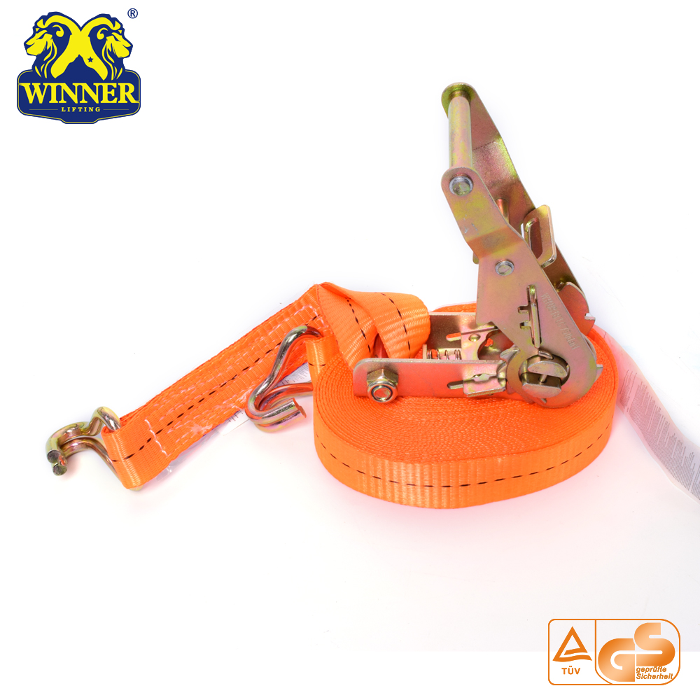 Polyester Ratchet Tie Down Strap For Container Strapping