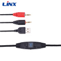 Headset Headset Gaming Lampu LED untuk Komputer