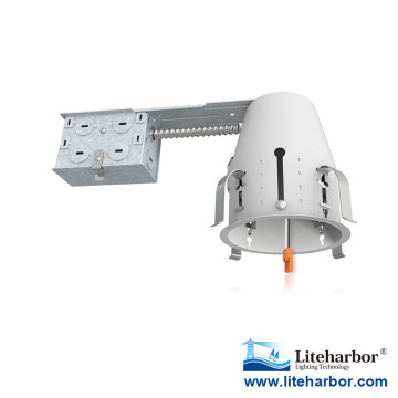 120V 4 Inch Remodel IC Airtight LED Downlight Housing with Junction Box