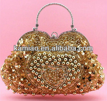 women fashion handmade bag vintage pearl beaded handbag evening bag