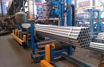 Auto strapping machine of galvanized tubes