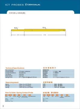 Cable Harness Probe Pogo Pin CH136-J for the Tests of Automotive Industry