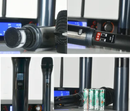 Alibaba China mini golden uhf wireless karaoke microphone