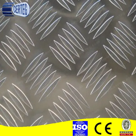 1100 H24 CC aluminum tread sheet small five bars