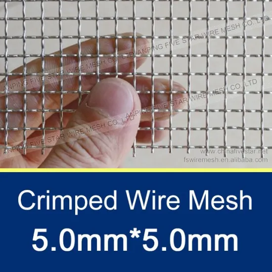 SS 304 Stainless Steel Woven Crimped Wire Mesh