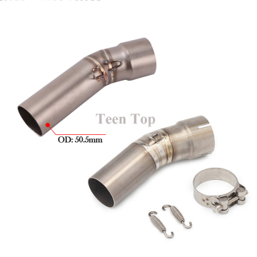 Sistema de escape de motocicletas de Realezion: Muffler de eliminador modificado y tubo de enlace medio para modelos F650GS, F700GS y F800GS ADV