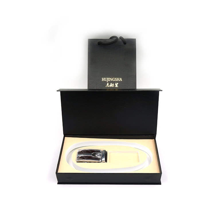 صندوق الهدايا المغناطيسي مخصص حزام جلدي التغليف