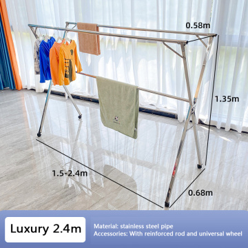 outdoors clothes hanger with stand