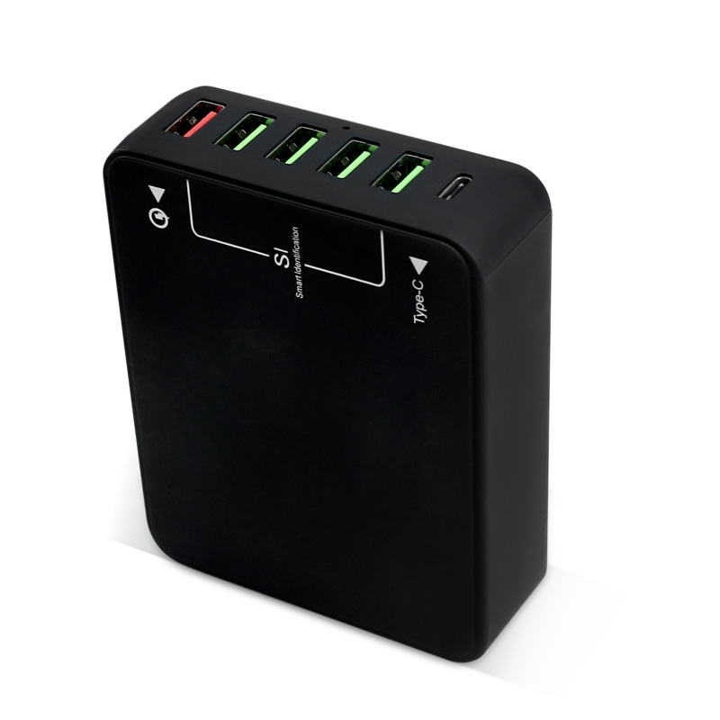 Chargeur international multi-ports USB avec type C