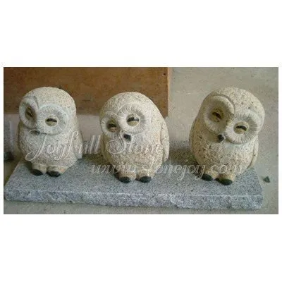 Stone Material Owl Sculpture, Garden owl