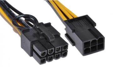 PCIe 6 Pin To 8 Pin Graphics Card Adapter Cable
