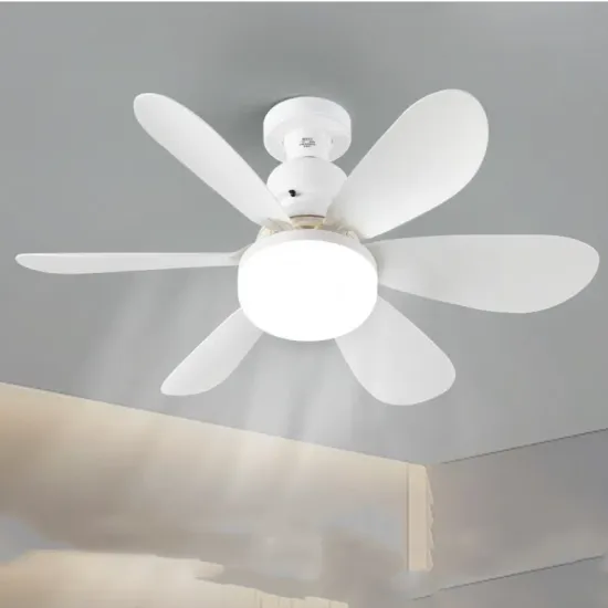 Smart E27 Indoor Remote Control LED Fan Ceiling Light with Infinite Dimming and 3 Speed Modes