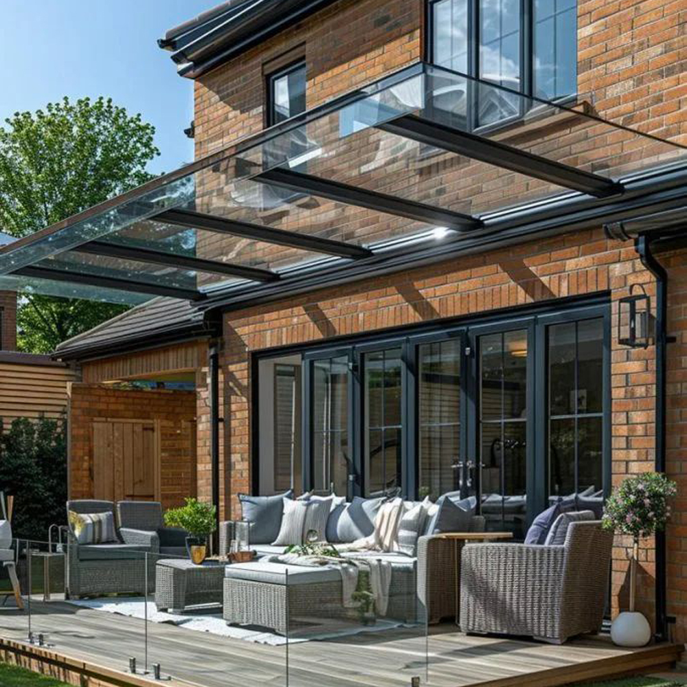 fixed aluminum awnings