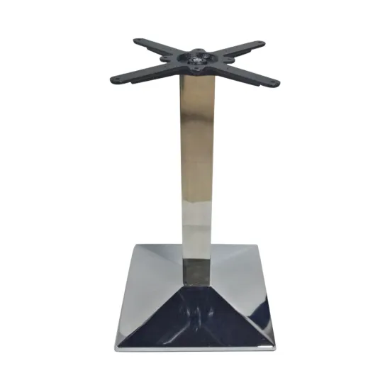 430x430xH720mm square chrome steel table base