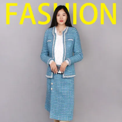 Korean Style Slim Fit Business Suit Long Sleeve Fashion Ladies Office Suits