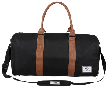 custom duffel bag organizer with shoe compartment for gym or travel
