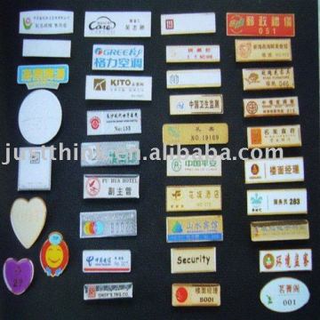 plastic or metal name badge pin FZ-BDG-001
