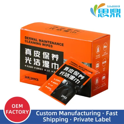 Premium Car Cleaning Wipes for Leather Care