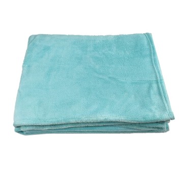 Düz boya peluş mercan polar bebek çocuk battaniyesi