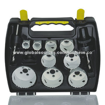 9-piece bi-metal hole saw set, suitable for home use