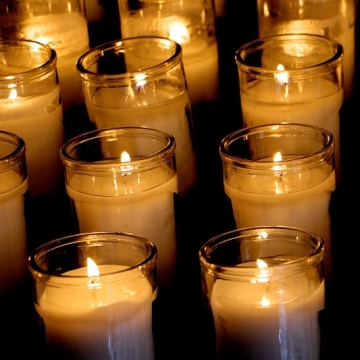7 days glass jar saint candle religious candle with private label